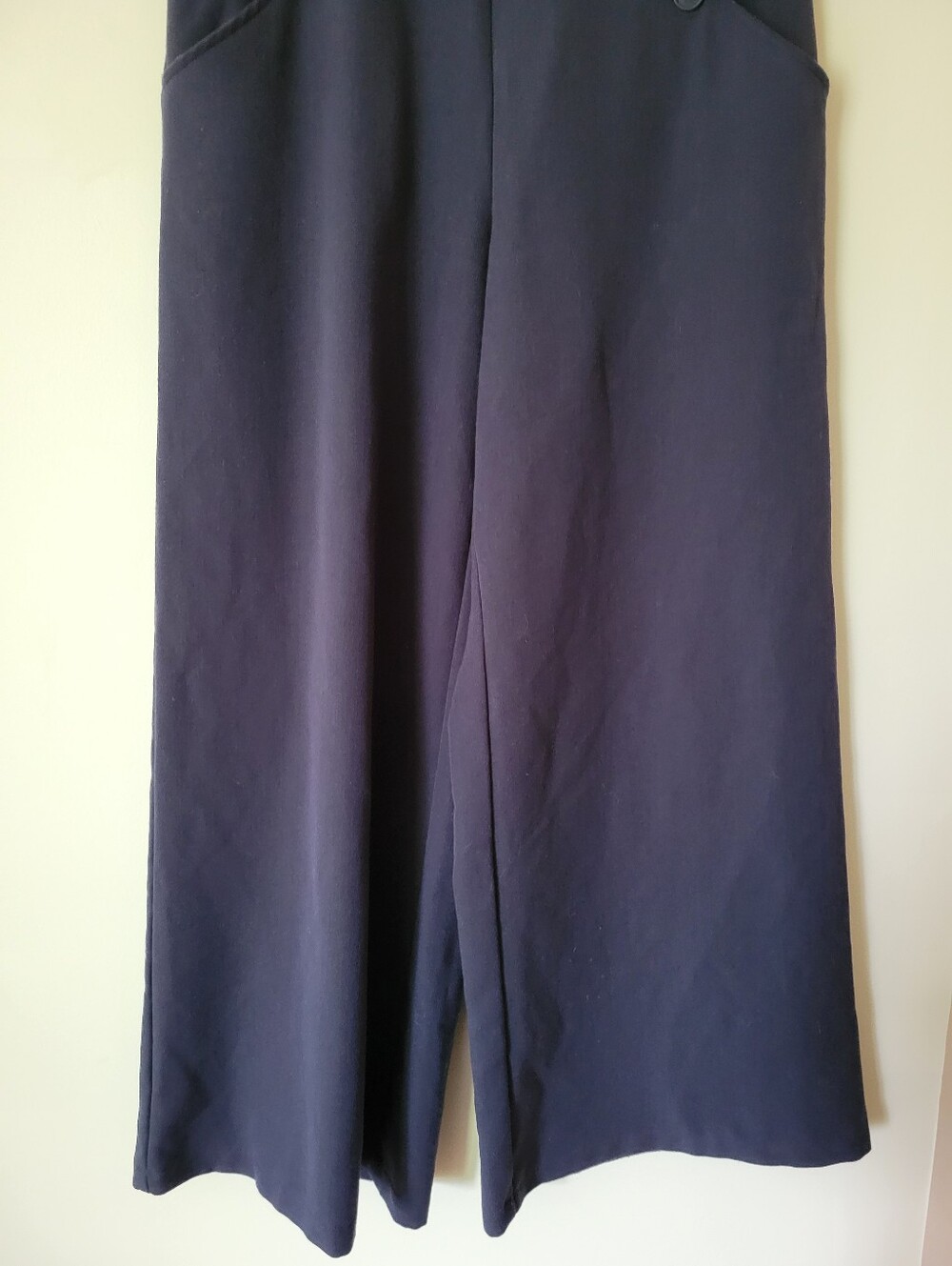 Hell Bunny Retro Carlie Swing Wide Leg Sailor Pants Navy Trousers Size Small - Picture 6 of 8